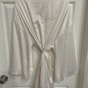 Victoria's Secret Cream Bridal Robe